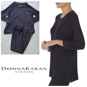 Women's Size Small Donna Karan Sleepwear Pajama Set PJ Top & Pajamas Bottom